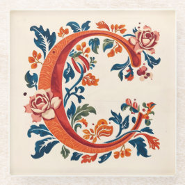 Norwegian Norway Rosemaling Initial C
