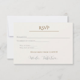 Nós Aceitamos Dois Cartão de Resposta RSVP