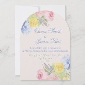 Nós Aceitamos um Convite Romântico para Casamento 