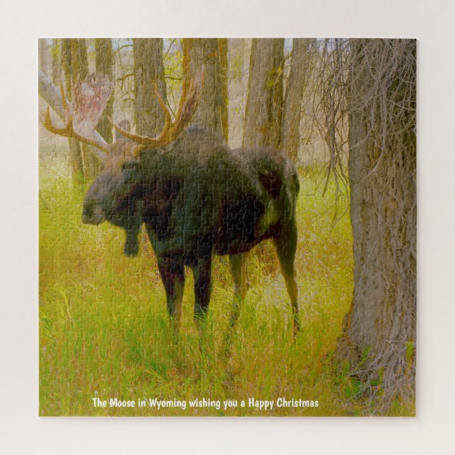 Nós Amamos  Moose Wyoming. Quebra-cabeça (Vertical)