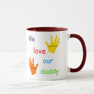 Nós amamos nossa 2 crianças) caneca 2-Image do p