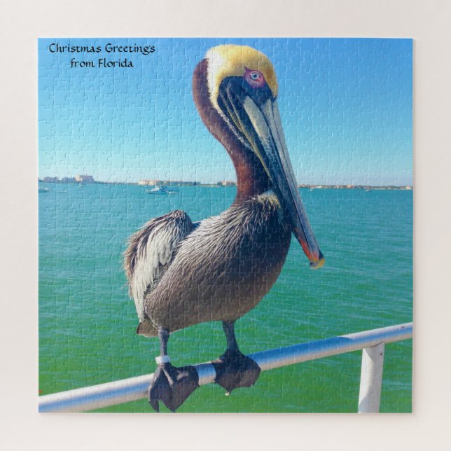 Nós Amamos Pelicanos em Quebra-Cabeça da Flórida (Vertical)