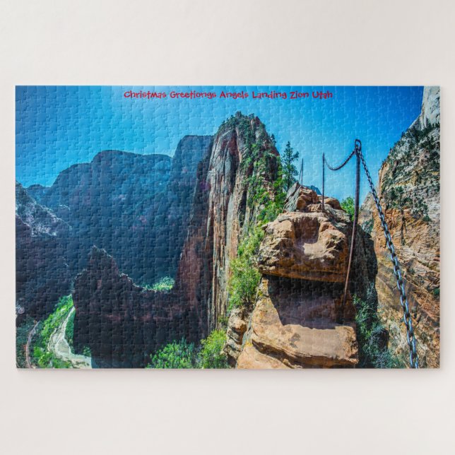 Nós Amamos Quebra-Cabeça Angels Landing Utah (Horizontal)