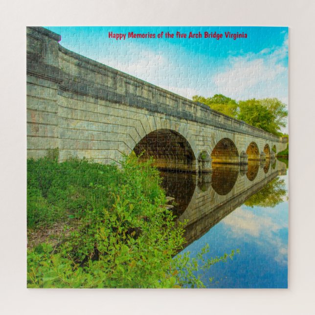 Nós Amamos Quebra-Cabeça da Ponte de 5 Arcos Virgí (Vertical)