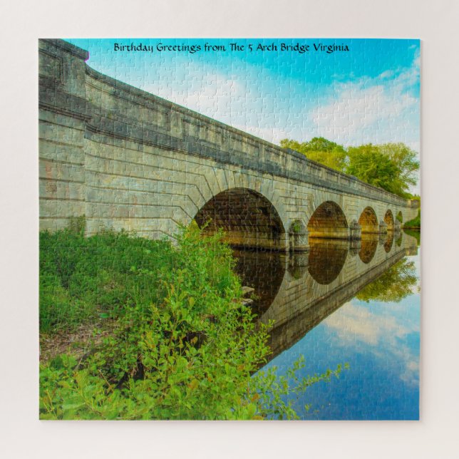 Nós Amamos Quebra-Cabeça da Ponte de 5 Arcos Virgí (Vertical)