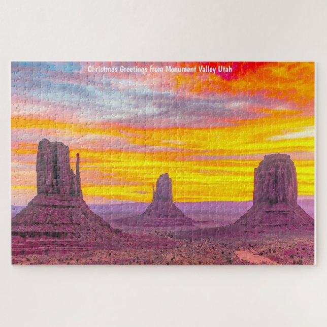 Nós Amamos Quebra-Cabeça do Monument Valley Utah (Horizontal)