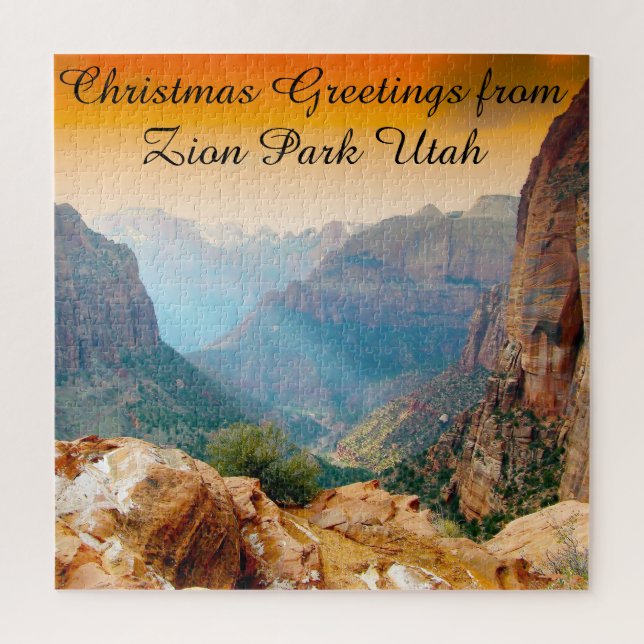 Nós Amamos Quebra-Cabeça do Zion Park Utah (Vertical)
