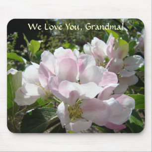 Nós Amamos Você VOVÓ! Mousepad Flores de Maçã