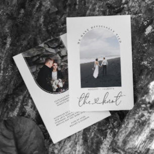 Nós Amarrámos o Nó   Anúncio de Casamento com Foto