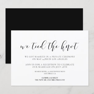 Nós amarramos o nó Anúncio de design elegante