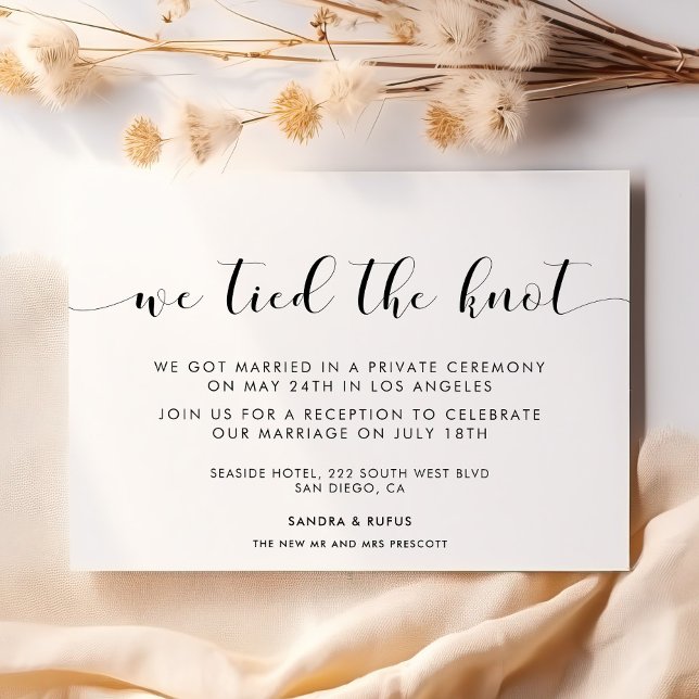 Nós amarramos o nó Anúncio elegante (Criador carregado)