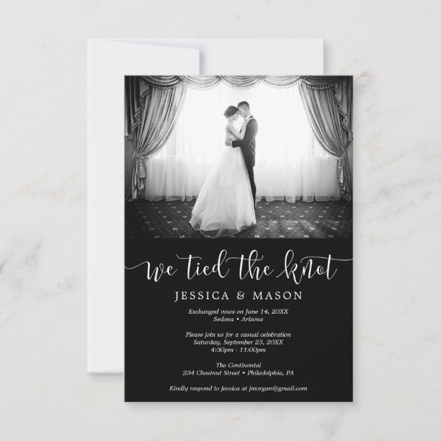 Nós Amarrámos o Nó Convite Fugiu Anúncio (Frente)