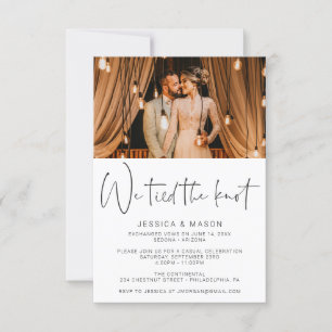 Nós Amarramos O Nó Elografado Anúncio De Casamento