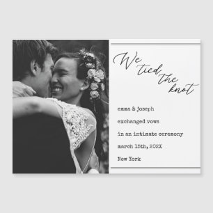 "Nós amarrámos o nó" Notícias de Casamento elegant
