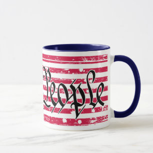 Nós as pessoas da caneca da bandeira americana