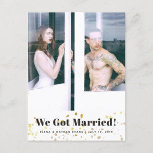 "Nos Casamos" Cartão Postal de Anúncio de Casament