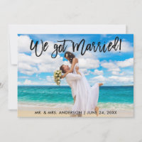 Nos Casamos Com O Convite De Celebração De Escovas