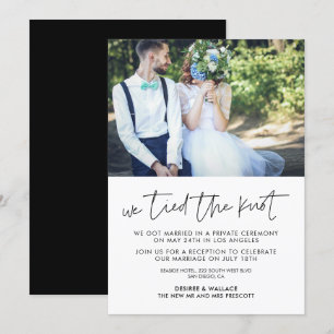Nós demos o nó Anúncio de foto de casamento modern
