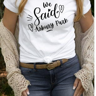 Nós Dissemos Asbury Park Branco Camiseta Engraçada