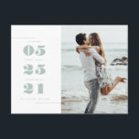 Nós Elogiamos | Cartão de Posto<br><div class="desc">Este anúncio de elopemento é uma maneira adorável de dizer ao mundo a sua data de casamento. Você pode personalizar este cartão de acordo com as suas necessidades.</div>