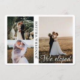 Nós Elografamos Anúncio de Casamento de Colagem de