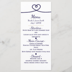 Nós estamos dando o nó Menu de Casamento na Praia
