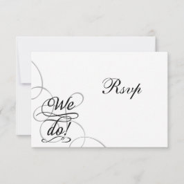 Nós Fazemos, Cartão de Resposta de Casamento Preto