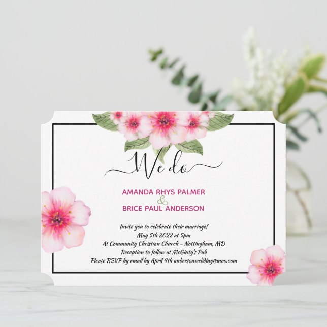 Nós fazemos casamento florescente de cereja (Em pé/Frente)