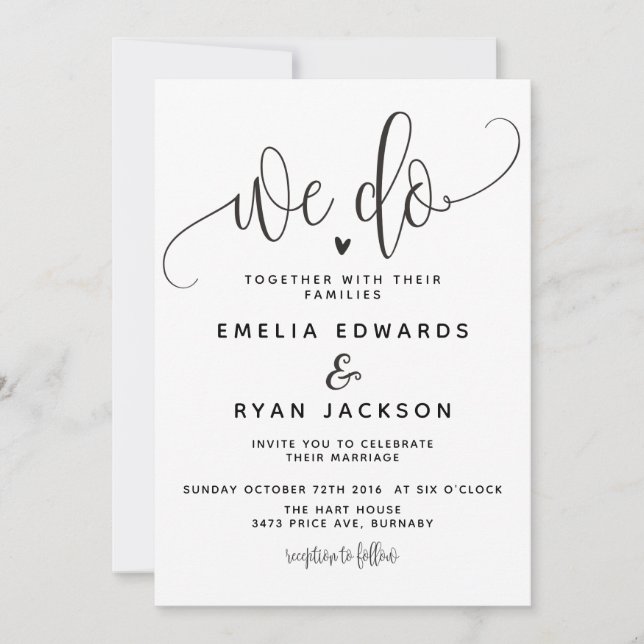 Nós fazemos convite de casamento (Frente)