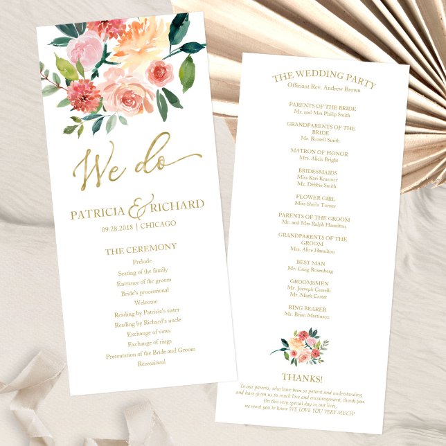 Nós Fazemos Programa de Casamento Aquarela Floral  (Criador carregado)