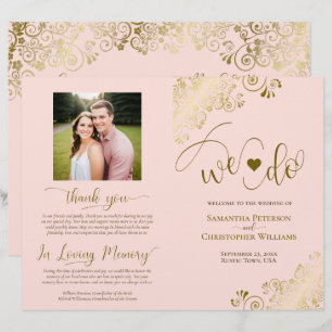 Nós Fazemos! Programa de Casamento DIY Dobrável Ro