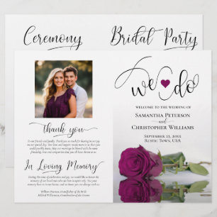 Nós Fazemos! Programa de Casamento Moderno Roxo Ca