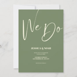 Nós Fazemos Um Convite De Casamento Minimalista Ve