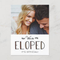 Nós fomos | Anúncio de Casamento de emparcelamento