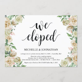 Nós fugimos, Cartão de Convite para Recepção de Fu