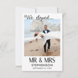 Nós fugimos para um casamento moderno minimalista