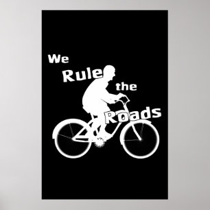 Nós governamos as estradas (ciclista) Poster escur