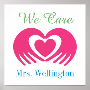 Nós importamo-nos - poster da escola do professor