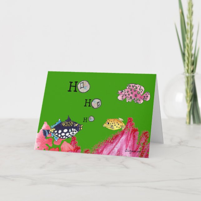 Nós lhe damos um Cartão de Natal Feliz (Frente)