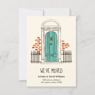 Nós movemo-nos - anúncio movente da porta azul