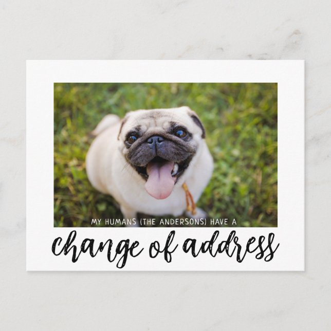 Nós movemos a mudança do cartão postal de foto do  (Frente)