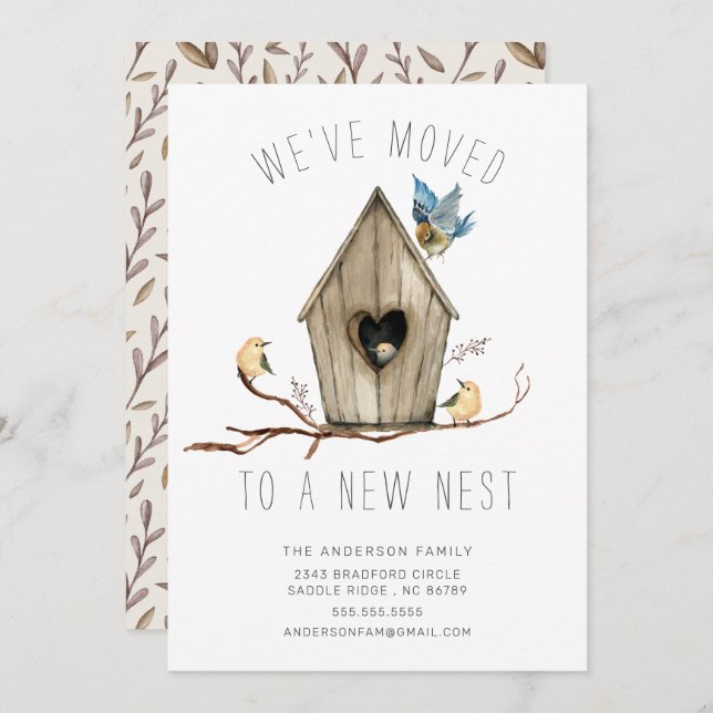 Nós movemos novo anúncio móvel do ninho (Frente/Verso)