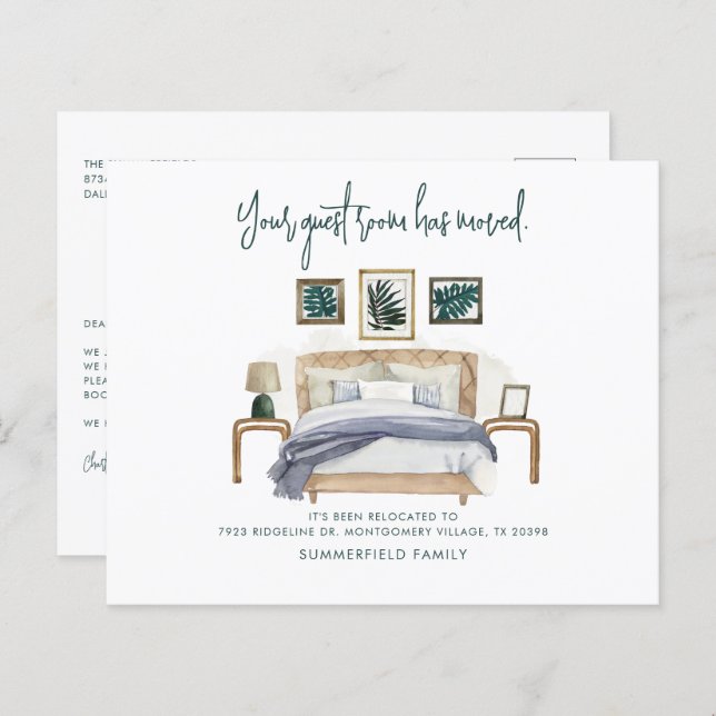 Nós Movemos o Anúncio de Movimentação de Script Ma (Frente/Verso)