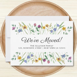 Nós movemos o anúncio de movimento de flor selvage