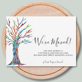 Nós movemos o cartão de anúncio de árvore.