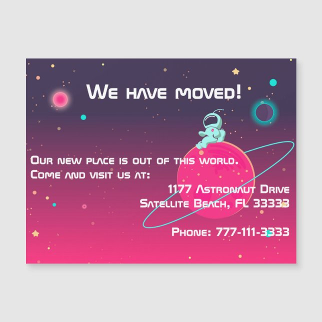 Nós Mudamos A Ilustração Do Astronauta Cuta (Frente)