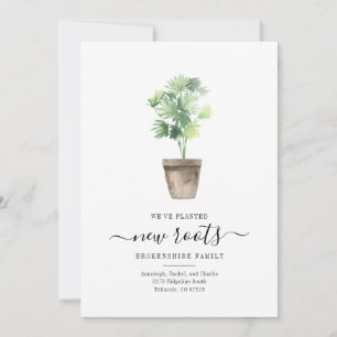 Nós Mudamos Cartão de Mudança da Fábrica de Aquare