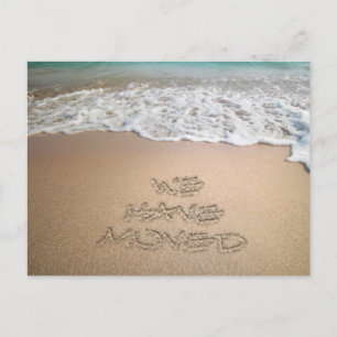 Nós mudamos o anúncio da praia Escrevendo