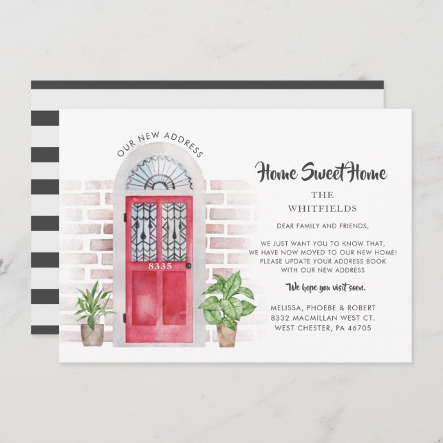 Nós Mudamos O Anúncio De Movimento Elegante (Frente/Verso)