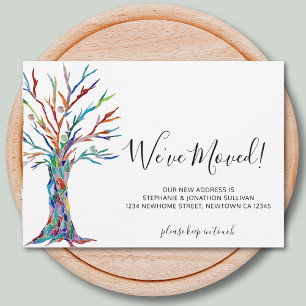 Nós mudamos o cartão de anúncio da árvore.